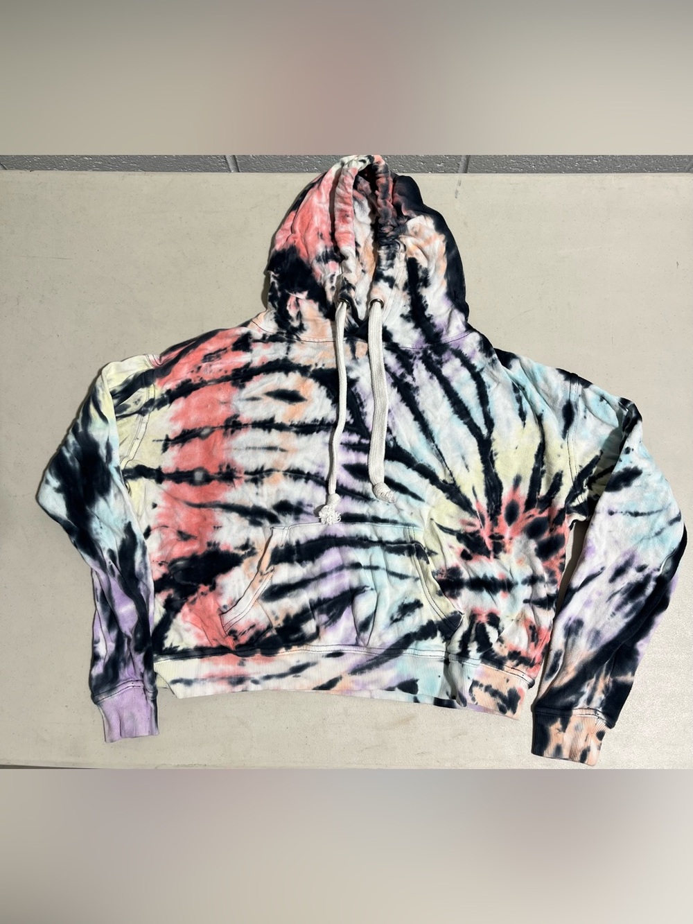 Vintage Havana Print Pullover - Pastel Tie-Dye
